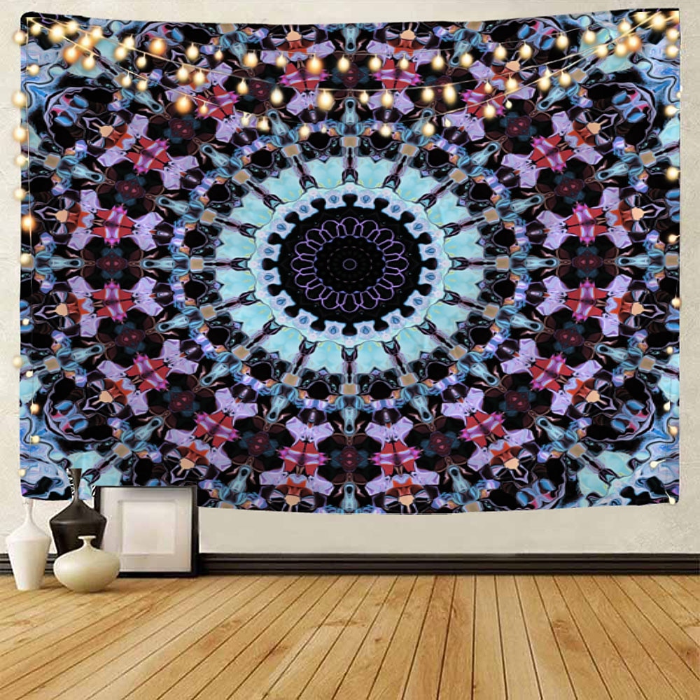 mandala czeski gobelin ścienny art decor koc kurtyna wiszący dom sypialnia salon akademik dekoracja boho hippie psychodeliczny kwiatowy kwiat lotos indyjski 2026 - $20.99 –P11