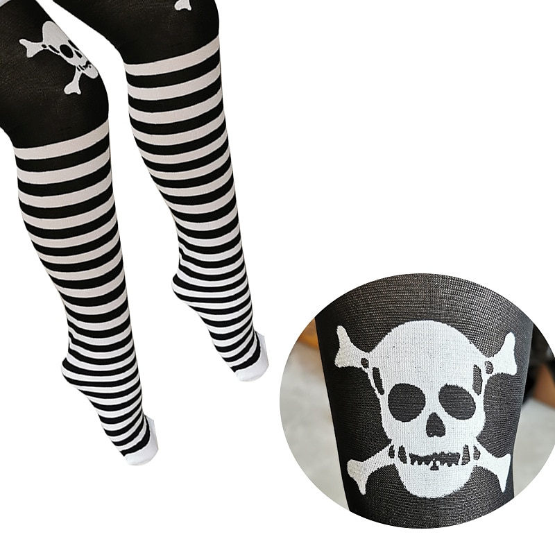 Teschio scheletro Halloween Calze e autoreggenti Oggetti di scena di Halloween Halloween Per donna Halloween martedì grasso Costumi di Halloween facili Vestirsi del 2025 a $12.49 –P18