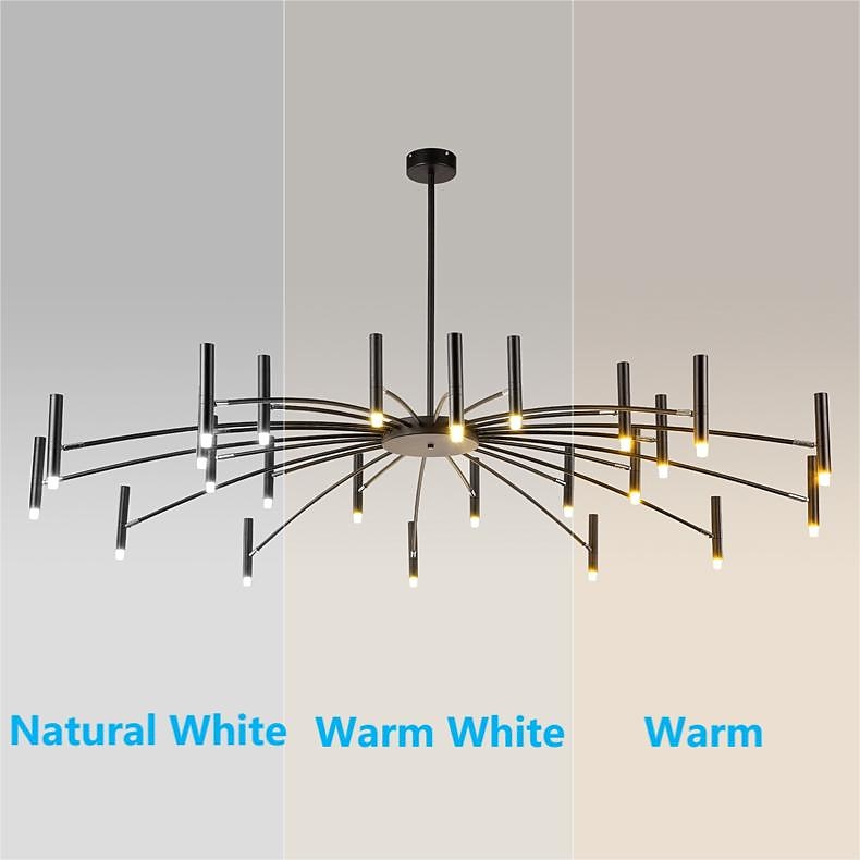Fuochi d'artificio a soffitto rotante, 12/24 luci 39 "/51" lampada da soffitto a puntatore creativo per soggiorno, moderna plafoniera a led da incasso, luci di fuochi d'artificio del 2025 a $449.99 –P1