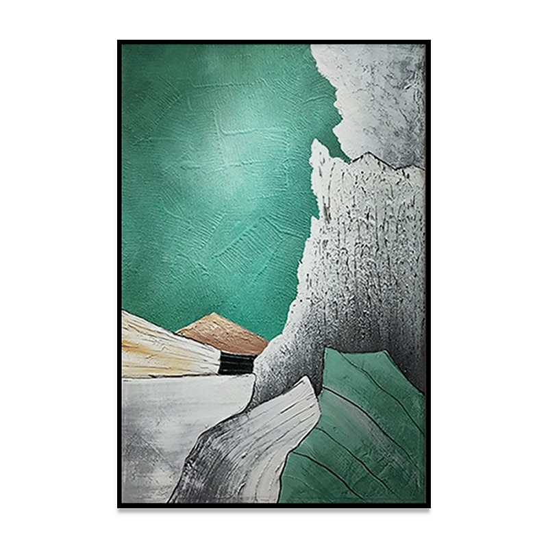 Oil Painting Hand Painted Vertical Abstract Modern Rolled Canvas (No Frame) 2026 - MXN $1371.96 –P1