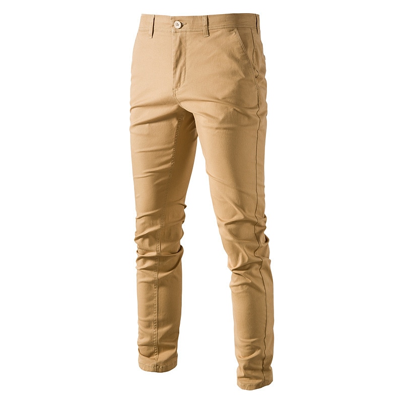 pantaloni cargo da uomo elastico in vita tasche multiple pantaloni a tutta lunghezza casual anelastico tinta unita sport all'aria aperta vita media verde militare nero kaki blu navy s m l xl xxl del 2025 a $6.59 –P6