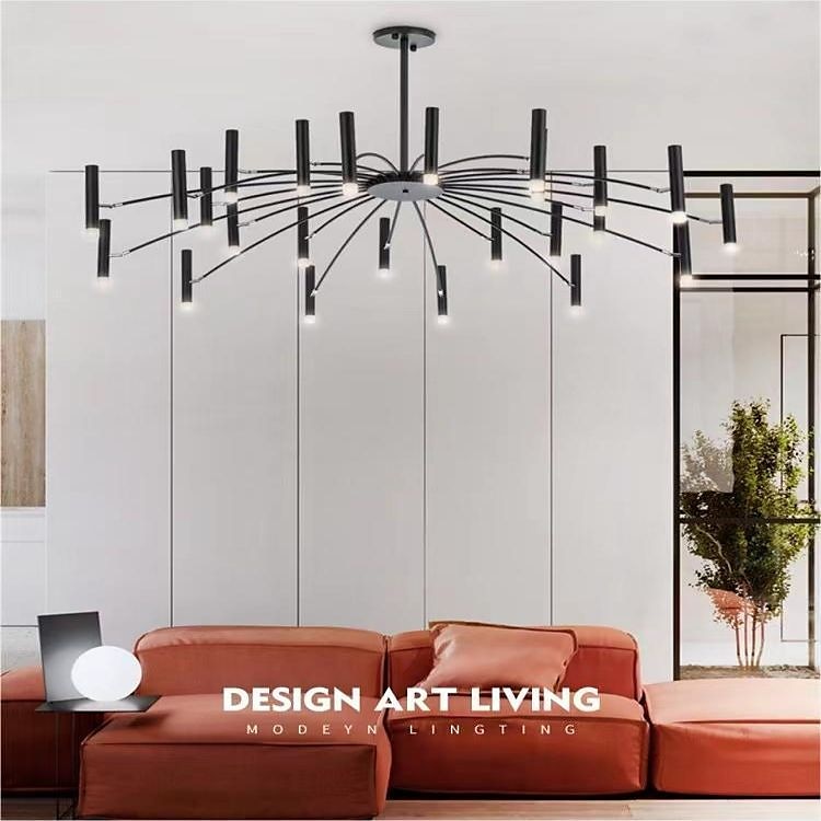 Fuochi d'artificio a soffitto rotante, 12/24 luci 39 "/51" lampada da soffitto a puntatore creativo per soggiorno, moderna plafoniera a led da incasso, luci di fuochi d'artificio del 2025 a $449.99 –P16