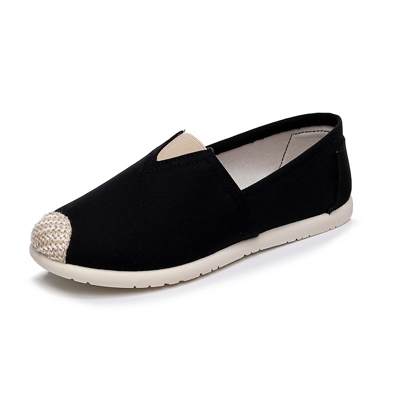 dámské ležérní plátěné slip-on boty – roztomilý kočičí potisk, lehké ploché mokasíny pro každodenní nošení a cestování 2025 - $14.99 –P3