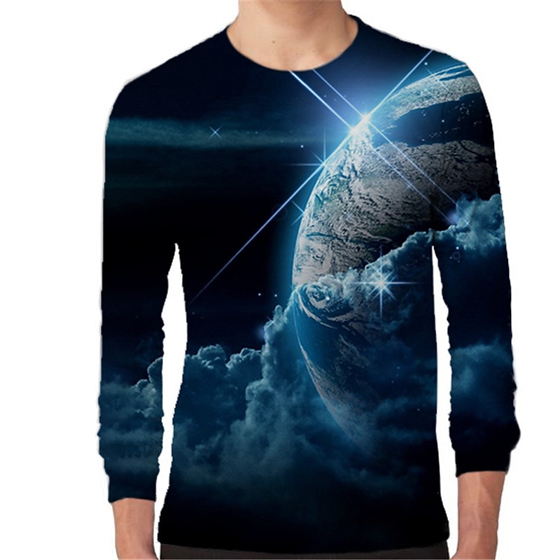 Pojkar 3D Grafisk T-shirt Långärmad 3D-tryck Höst Vinter Aktiv Sport Mode Barn 3-12 år Utomhus Dagligen Normal 2025 - $13.99 –P2
