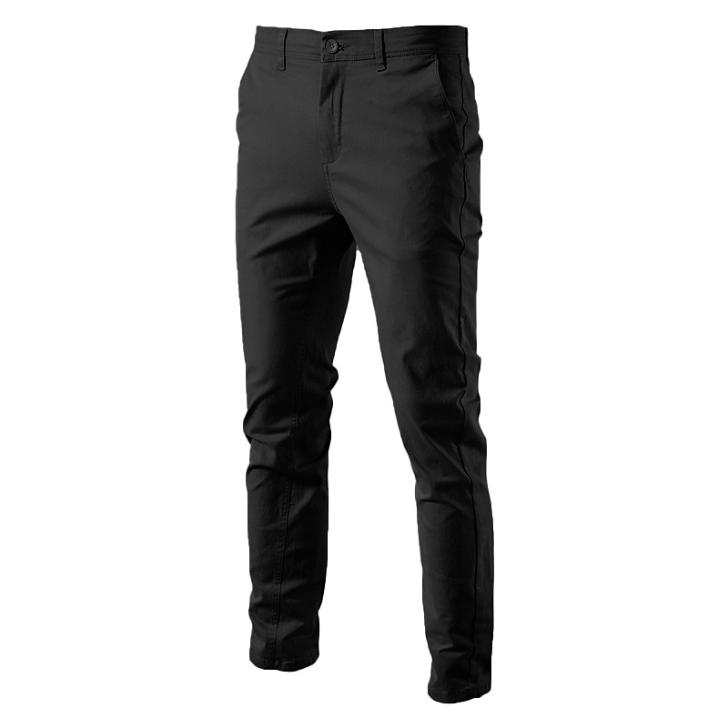 pantaloni cargo da uomo elastico in vita tasche multiple pantaloni a tutta lunghezza casual anelastico tinta unita sport all'aria aperta vita media verde militare nero kaki blu navy s m l xl xxl del 2025 a $6.59 –P13