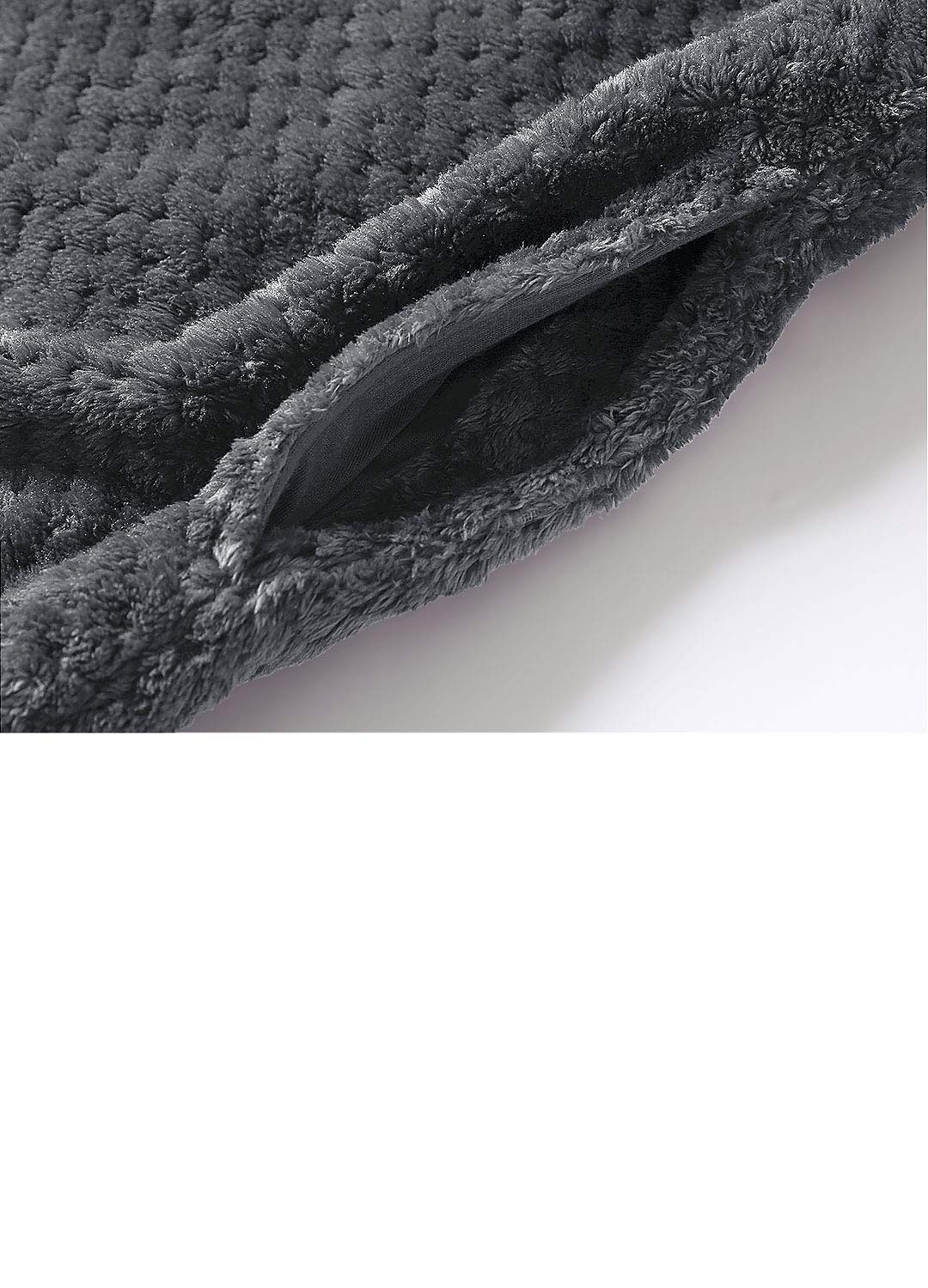 dames fleece gewaden fluffy fuzzy warme pyjama jurk badjassen nachtjapon 1 stuks pure kleur pluche eenvoudig comfort thuis dagelijks bed koraal fluweel warm ademend v draad lange mouw basic herfst 2025 - $44.99 –P18