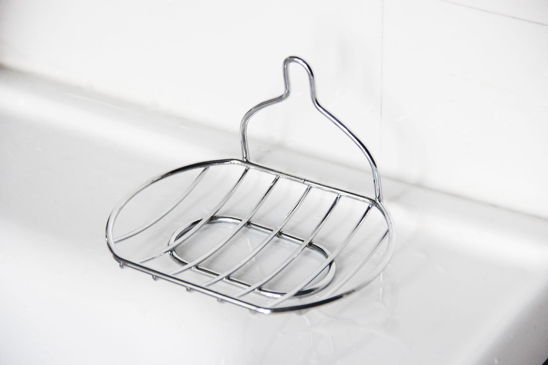 portasapone ventosa in acciaio inox portasapone da bagno scolapiatti foratura gratuita da appendere alla parete portasapone per uso domestico del 2025 a $9.99 –P3