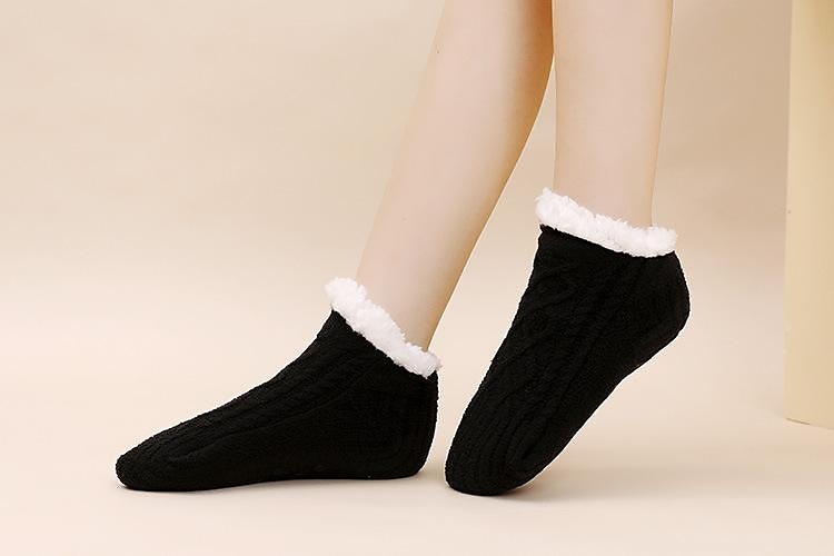 Meias femininas outono e inverno super macias, quentes e aconchegantes, forradas de lã, meias casuais com garras, meias femininas adultas de 2025 por $25.99 –P16