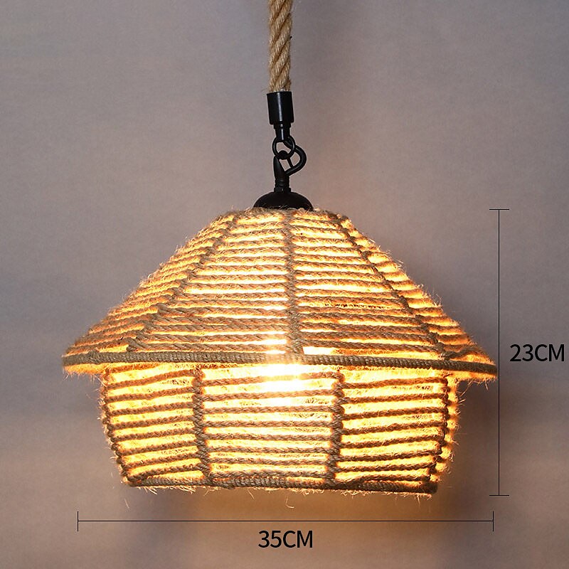 25cm Single Design Island Design Pendant Light Hemp Rope Painted Finishes Modern Nordic Style 220-240V 2025 - $150.99 –P2