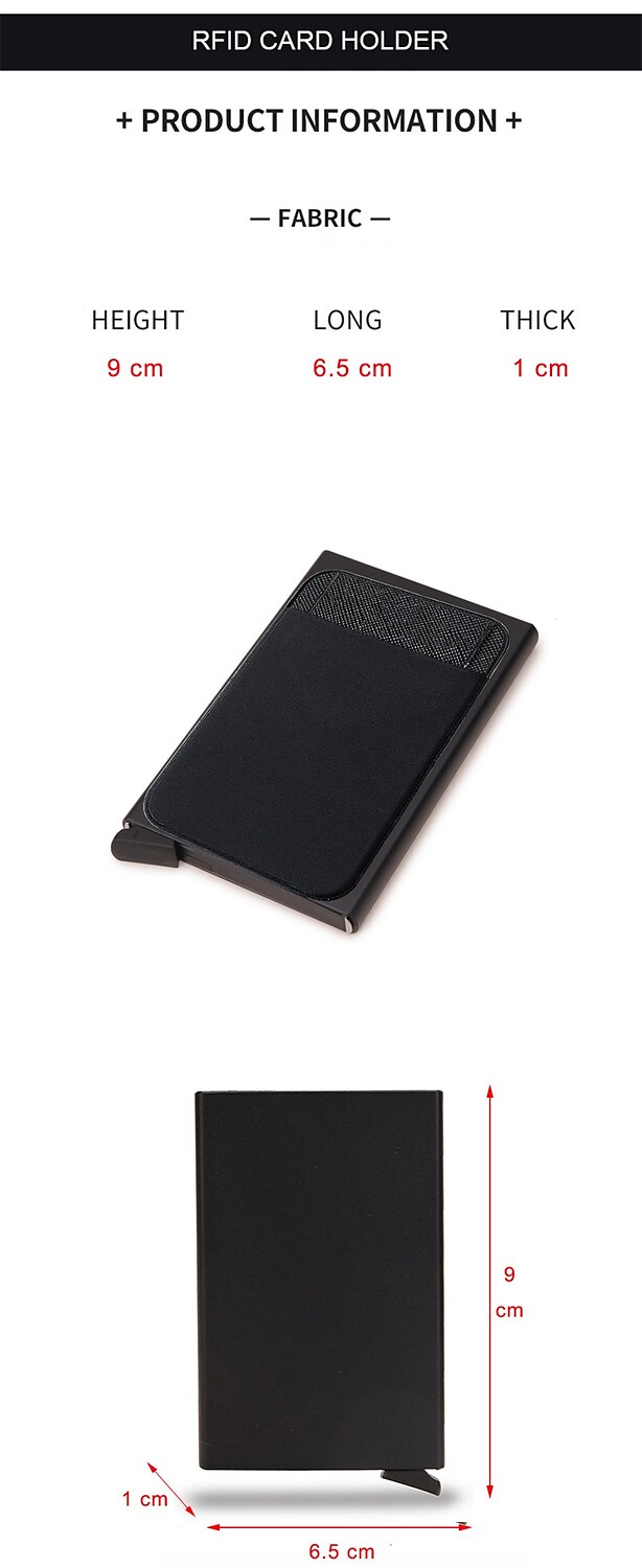Creditcardhouder Portemonnee Metaal Naam Kaartenhouder Professionele Multi Creditcard Bescherming Voor Vrouwen Mannen 2025 - AU $17.79 –P6
