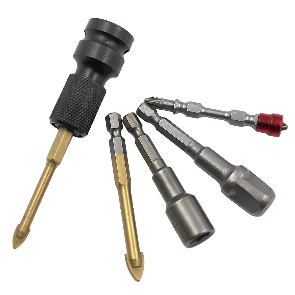 1/2-Zoll-Antrieb auf 1/4-Zoll-Sechskantschaft-Futter-Luftschrauber-Konverter-Adapter Educer-Luftschlag-Handwerker-Ratschenschlüssel 2025 - $7.99 –P3