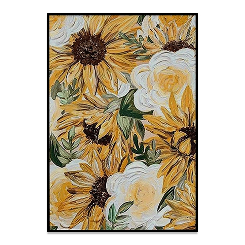 Handgefertigtes Ölgemälde auf Leinwand, Wandkunst, Dekoration, moderne Blumen für Wohnkultur, gerollt, rahmenlos, ungedehnt 2025 - $85.99 –P6