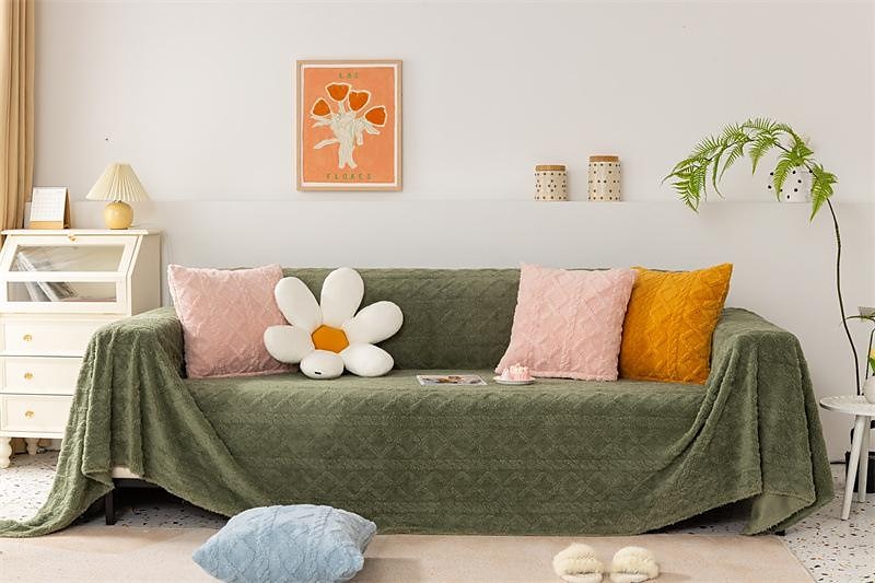 Sofa Cover Sofa Blanket Plush Jacquard Couch Cover Couch Protector Sofa Throw Cover Washable for Armchair/Loveseat/3 Seater/4 Seater/L Shape Sofa 2025 - $49.99 –P7