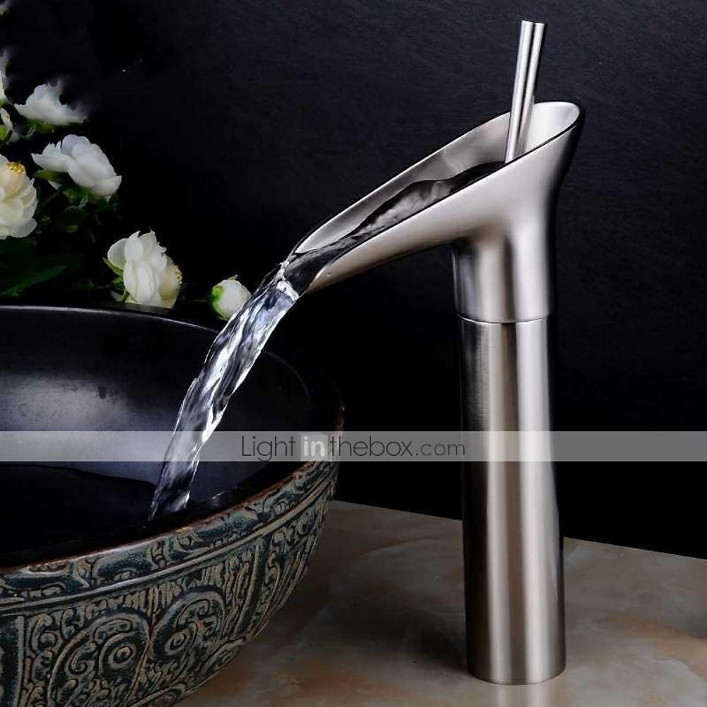 Basin Faucet Brass Lamp Style Bathroom Sink Faucet Single
