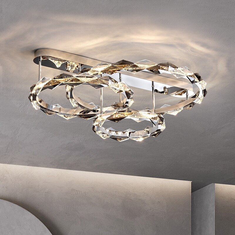 80 cm Ceiling Light LED Crystal Stainless Steel Designer Art Electroplated Modern 220-240V 2025 - $1195.09 –P1