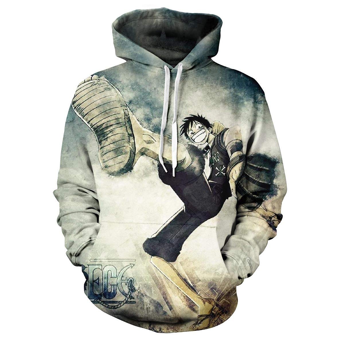 One Piece Pellicola: rosso Monkey D.Rufy Felpa con cappuccio Cartone animato Manga Manga 3D Tasca frontale Grafica Per Da coppia Per uomo Per donna Per adulto Stampa 3D del 2025 a $34.99 –P3