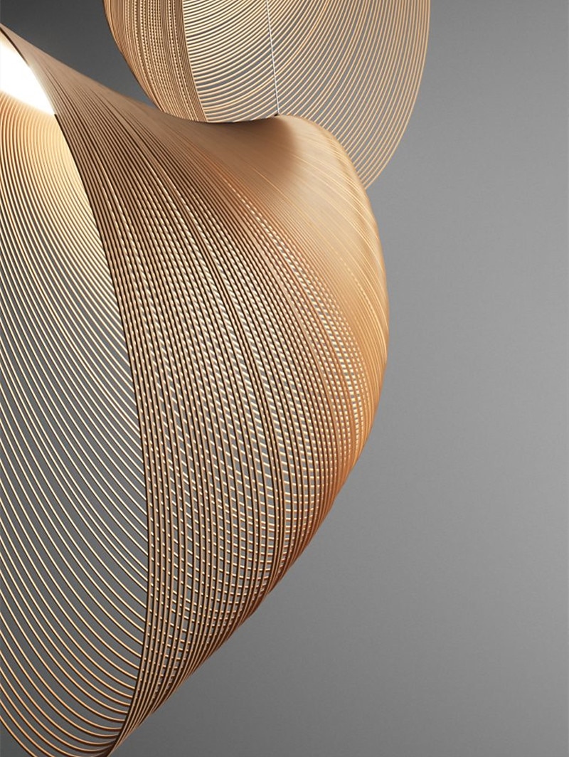 80cm sirkel / rund design pendel lys tre led moderne 220-240v 2026 - $599.99 –P5