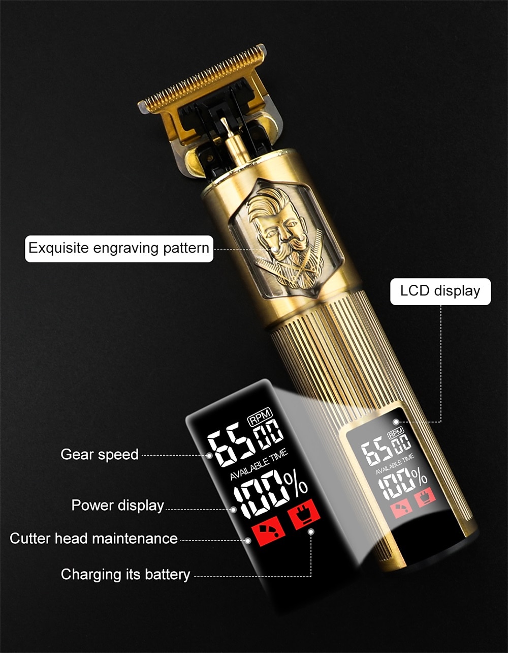 T9 USB Electric Hair Cutting Machine Professional Man Shaver Trimmer New Rechargeable Beard Trimmer Barber Hair Cutting Tools 2025 - $22.99 –P4