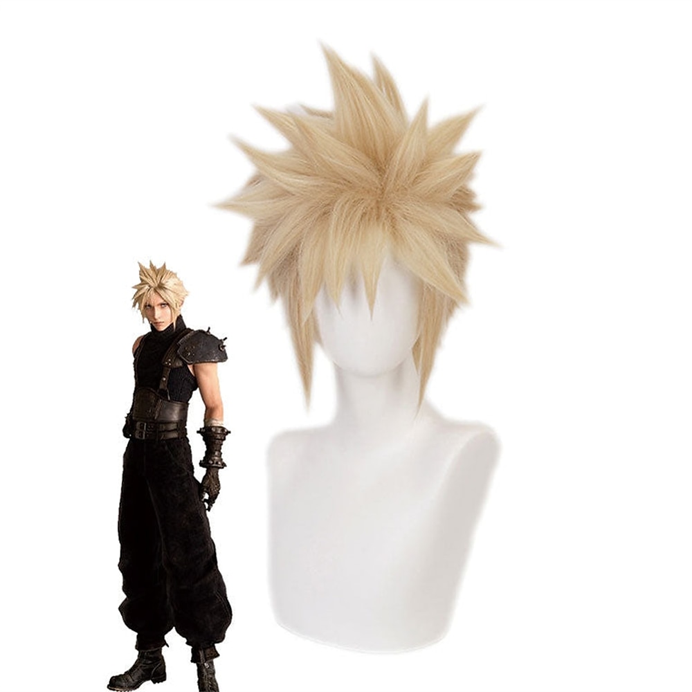 Gioco Final Fantasy VII Remake FF7 Parrucca Femminile Cloud Strife Lunga Bionda Cosplay Parrucche di Halloween del 2025 a $34.99 –P3