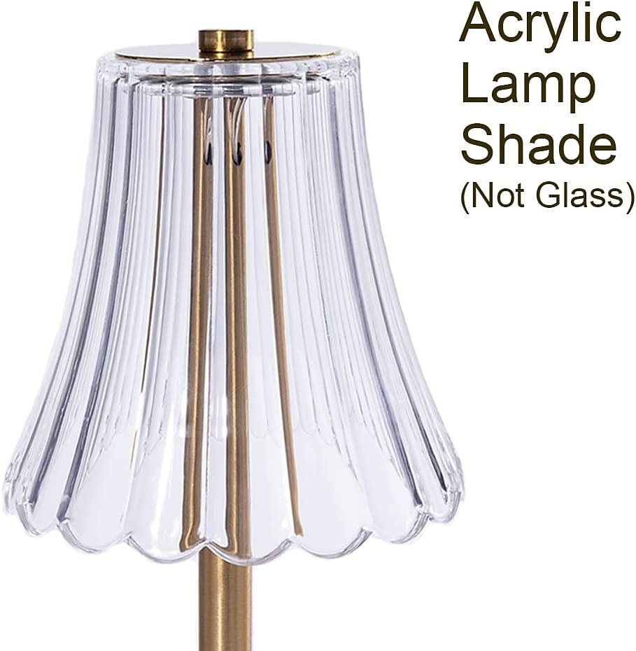 Crystal Cordless Table Lamp Nordic Style Skirt Modeling Bedroom Decoration Creative Atmosphere, Rechargeable Night Lamp Three Dimming Modes with USB Power Supply 2025 - $27.99 –P3