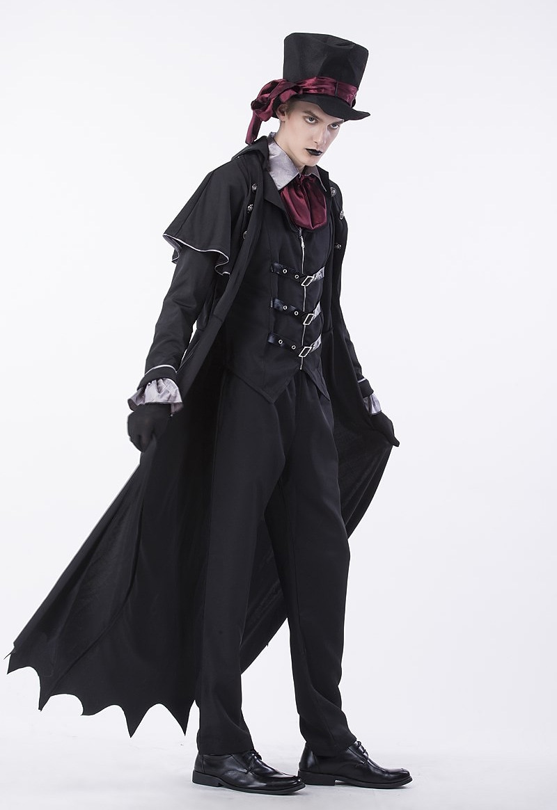 Vampires Σύνολα Φανταστική φορεσιά ΜΑΣΚΕ παρτυ Steampunk Ενηλίκων Ανδρικά Απόκριες Επίδοση Εύκολες αποκριάτικες στολές Ντύνομαι 2026 - $125.99 –P7