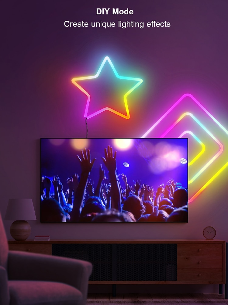 3M/5M RGBIC Strip Lights Neon Light with WIFI Neon Rope Light DIY Light Bar APP Control Music Sync TV Backlight Game Living Room Bedroom Decoration 2025 - $32.99 –P9
