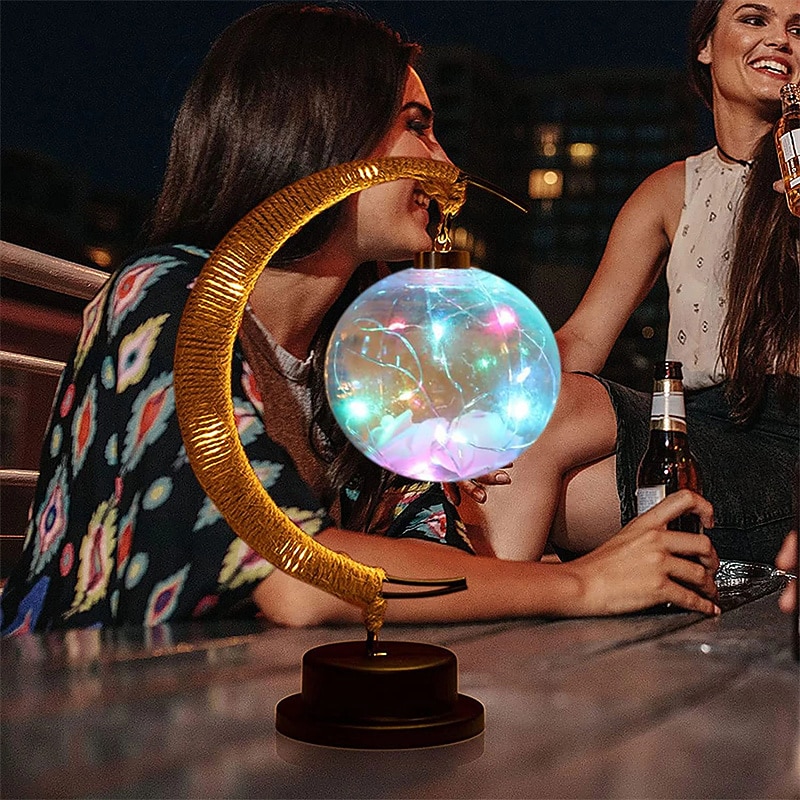 Lâmpada lunar encantada lâmpada de lua led para crianças luz noturna lâmpada de galáxia pendurada lâmpada de lua lua mágica presente de lembrança de luz noturna para decoração de casa (lâmpada de lua) de 2025 por $18.49 –P12
