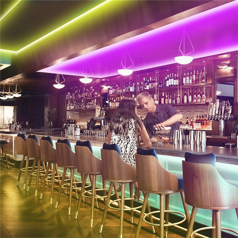 LED סטריפ חכם אורות 10m 20m 30m rgb music sync 12v led strip 5050 smd צבע משתנה LED עם מתאם בקר Bluetooth לחדר שינה ביתי טלוויזיה אחורית תאורת diy decor 2025 - $33.99 –P2