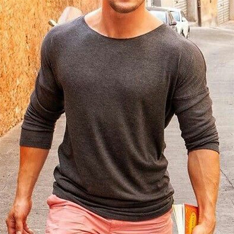 Per uomo Maglietta Maglietta a Maglia Camicia a Maniche Lunghe Manica Lunga Scollo a Barca Primavera Autunno Semplice Leggero Casual Confortevole Vacanza Ferie Weekend Caffè Maglietta Top per Uomo del 2025 a $16.99 –P1