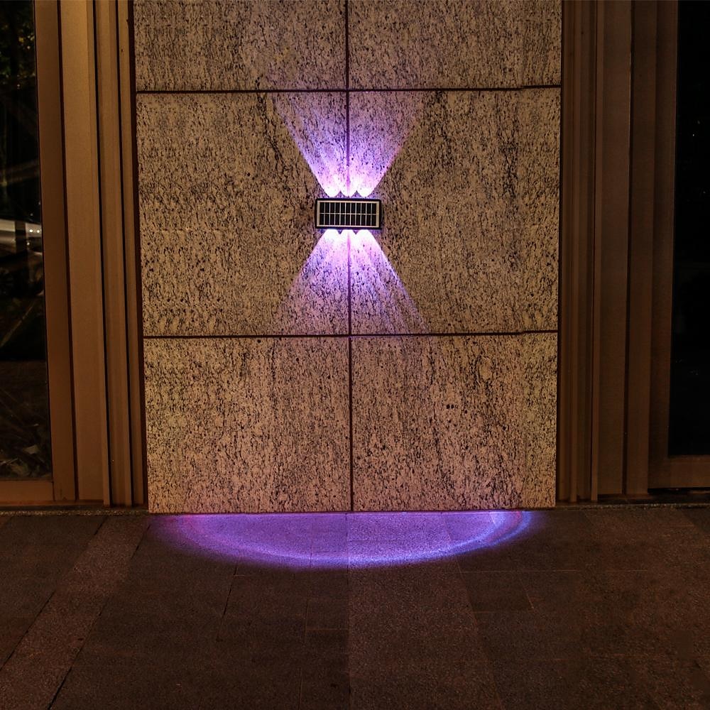 utendørs solcelle vegglys led hagelys smart lysstyring sensor vanntett vegglys gårdsplass veranda lampe balkong gjerde passasje belysning landskap dekorasjon solenergi nattlys 2025 - $20.99 –P10
