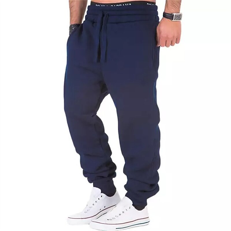 Herren Jogginghose Trainingshose Jogginghose Jogger Hose Hosen Kordelzug Elastische Taille Feste Farbe Komfort Atmungsaktiv Casual Täglich Strassenmode Sport Modisch Schwarz / Weiß Schwarz 2025 - $13.99 –P2