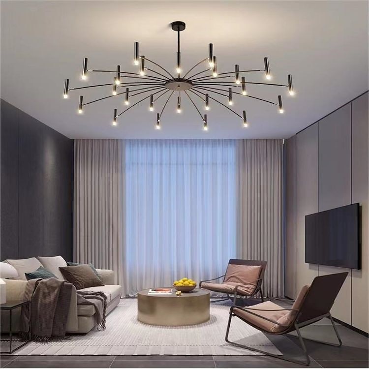 Fuochi d'artificio a soffitto rotante, 12/24 luci 39 "/51" lampada da soffitto a puntatore creativo per soggiorno, moderna plafoniera a led da incasso, luci di fuochi d'artificio del 2025 a $449.99 –P14