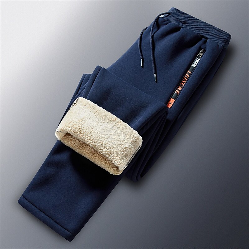 Men's Sherpa Fleece Pants Sweatpants Joggers Winter Pants Drawstring Solid Color Comfort Warm Casual Daily Going out Sports Stylish 1 2 Micro-elastic 2025 - $30.99 –P4