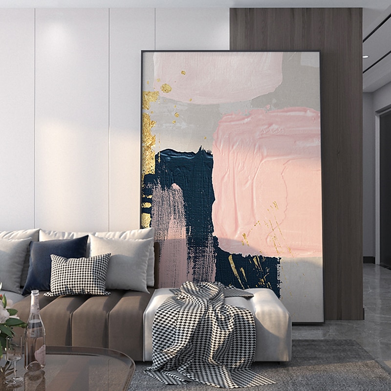 Oil Painting Hand Painted Vertical Abstract Modern Rolled Canvas (No Frame) 2026 - MXN $1371.96 –P8