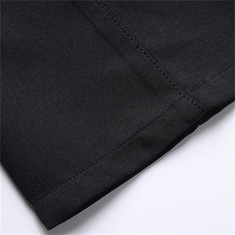 Bărbați Costume Pantaloni Pantaloni casual Buzunar Picior drept Simplu Confort Respirabil Nuntă Casual Zilnic Stilat Simplu Verde Militar Negru Micro-elastic 2025 - RON 96.99 –P2