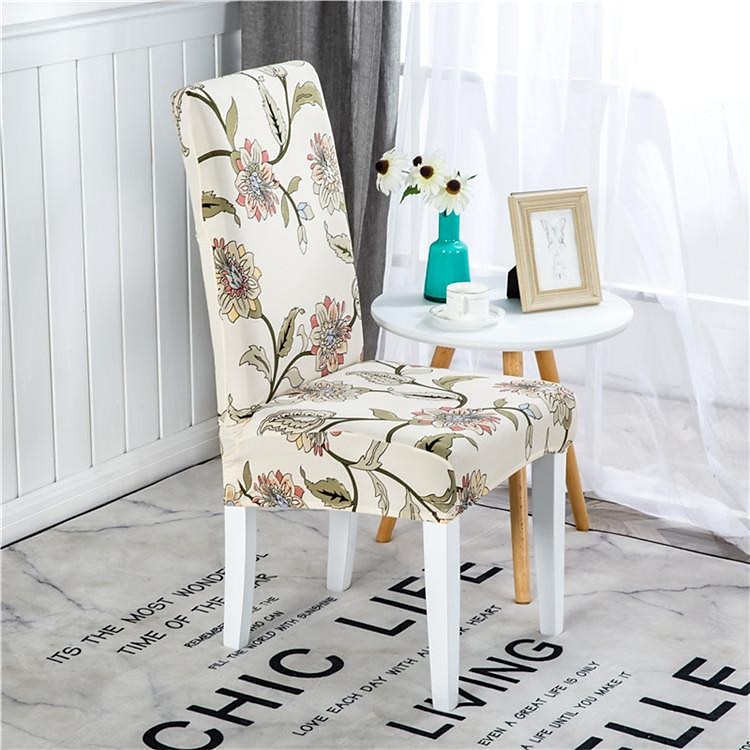 Housse de chaise de salle à manger géométrique 1 pièce, housse de siège extensible, housse de protection de chaise pour salle à manger, mariage, décoration de Noël de 2025 ? $8.99 –P14