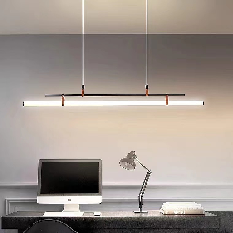 Lampada a sospensione a led da 80 cm linea moderna design catena lampada a sospensione regolabile per cucina sala da pranzo soggiorno nero e oro 110-120v 220-240v del 2025 a $279.99 –P12