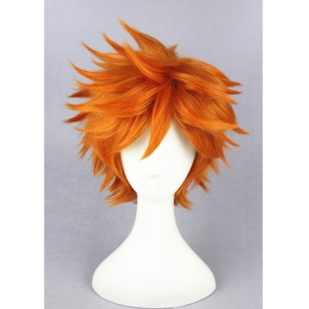 Pelucas hinata shoyo, pelucas cosplay de color marrón oscuro corto y rizado  luca, peluca de pelo sintético resistente al calor 2024 - $19.49