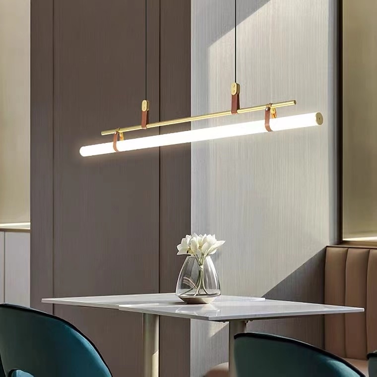 Lampada a sospensione a led da 80 cm linea moderna design catena lampada a sospensione regolabile per cucina sala da pranzo soggiorno nero e oro 110-120v 220-240v del 2025 a $279.99 –P13