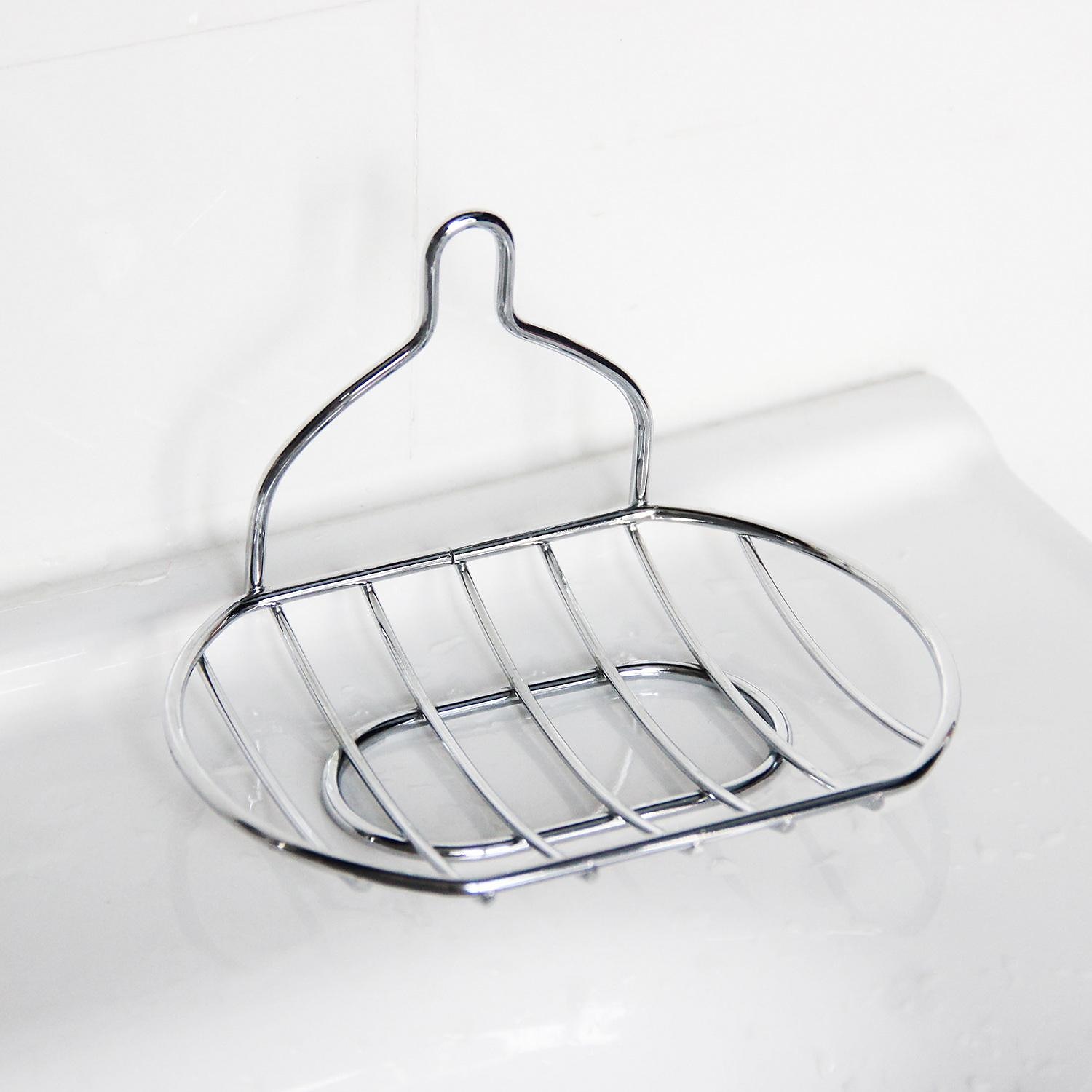 portasapone ventosa in acciaio inox portasapone da bagno scolapiatti foratura gratuita da appendere alla parete portasapone per uso domestico del 2025 a $9.99 –P7