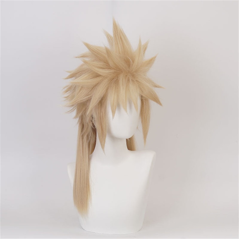 Gioco Final Fantasy VII Remake FF7 Parrucca Femminile Cloud Strife Lunga Bionda Cosplay Parrucche di Halloween del 2025 a $34.99 –P5