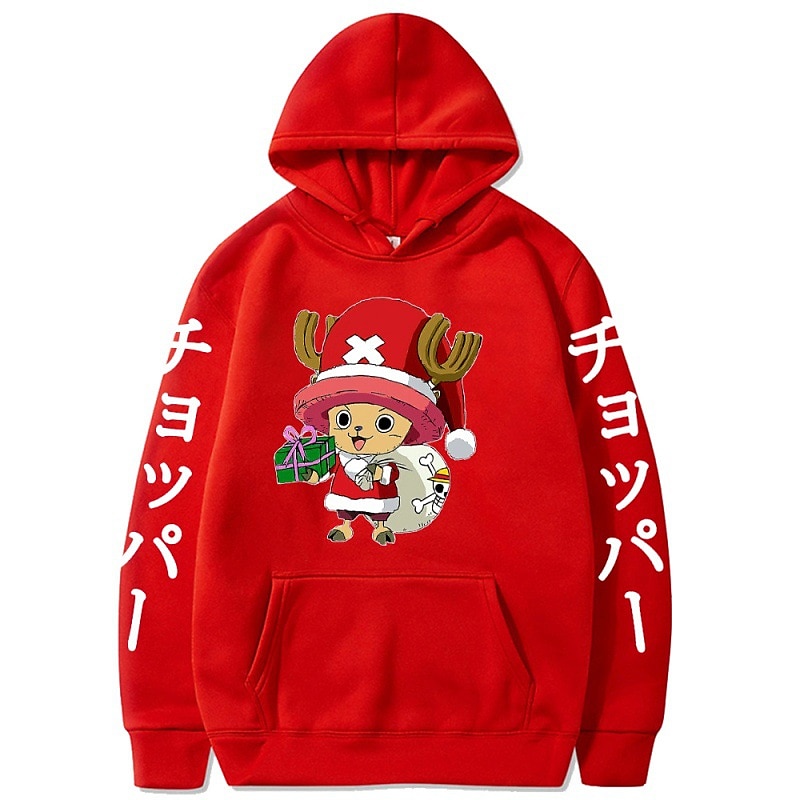 One Piece Tony Tony Chopper Felpa con cappuccio Anime Cartone animato Manga Tasca frontale Grafica Per Da coppia Per uomo Per donna Per adulto Stampa a caldo del 2025 a $27.99 –P4