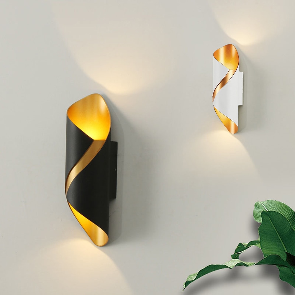 15w extérieur résistant aux intempéries applique 10,9 pouces moderne applique murale led or noir / platine fonte d'aluminium lampe de lavage murale pour porche jardin couloir balcon paysage ac85-265v de 2025 ? $77.99 –P3