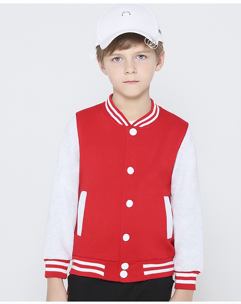 Jungen 3D Gestreift Mantel Langarm Herbst Aktiv Vintage Kinder Schule Täglich 2025 - $28.99 –P7