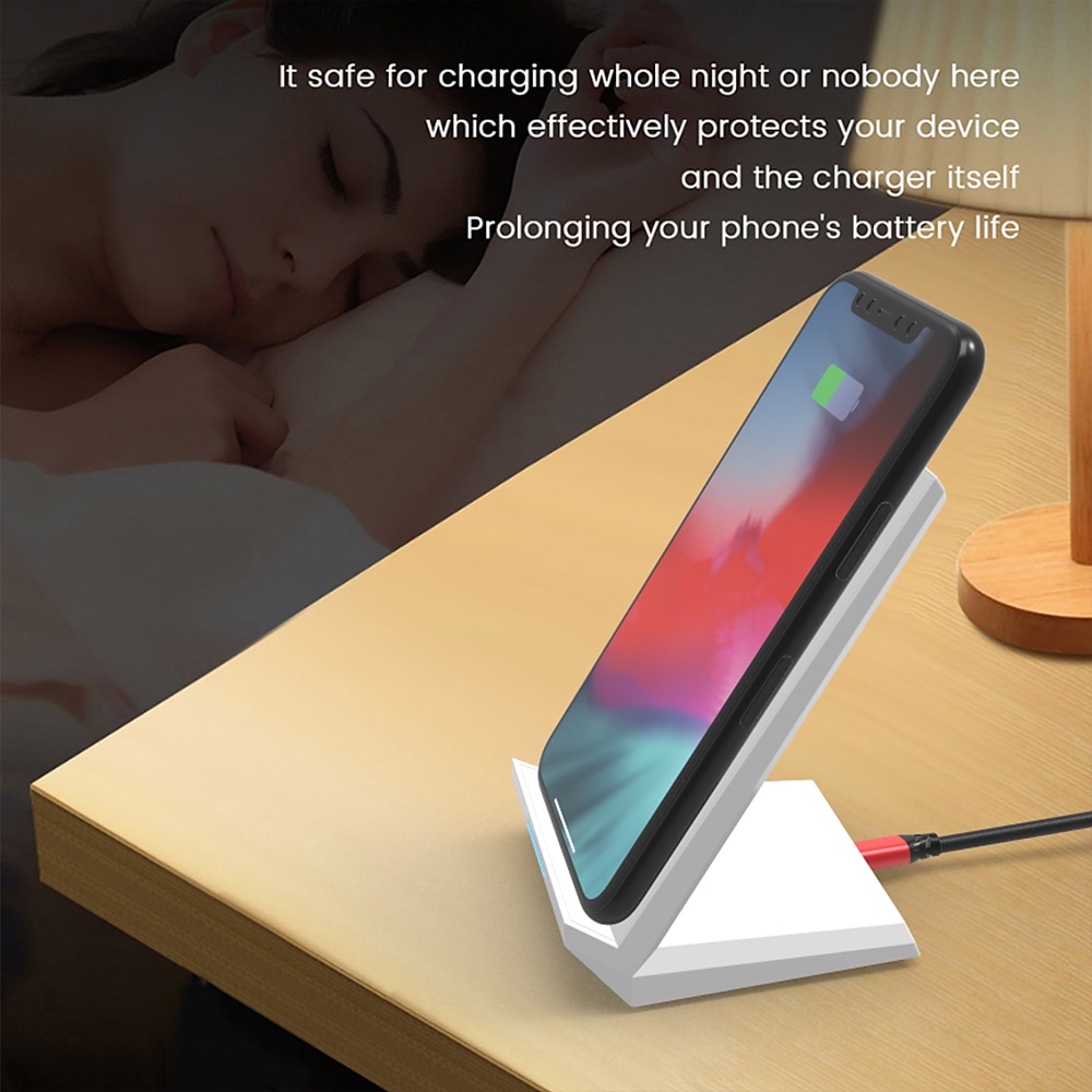15W Fast Wireless Charger Qi Certified Wireless Charging Stand Compatible with iPhone 13/12/SE 2020/11/XS Max/XR/X Samsung Galaxy S22 S21 S20 S10 Note 20 and Qi Supported Phones 2025 - $21.99 –P9