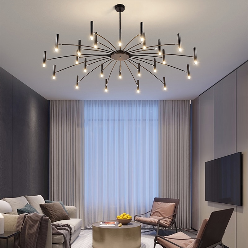 Fuochi d'artificio a soffitto rotante, 12/24 luci 39 "/51" lampada da soffitto a puntatore creativo per soggiorno, moderna plafoniera a led da incasso, luci di fuochi d'artificio del 2025 a $449.99 –P10