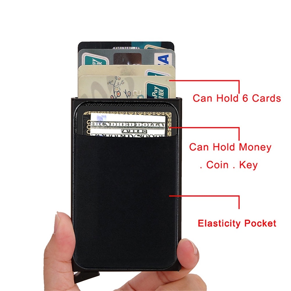 Creditcardhouder Portemonnee Metaal Naam Kaartenhouder Professionele Multi Creditcard Bescherming Voor Vrouwen Mannen 2025 - AU $17.79 –P7