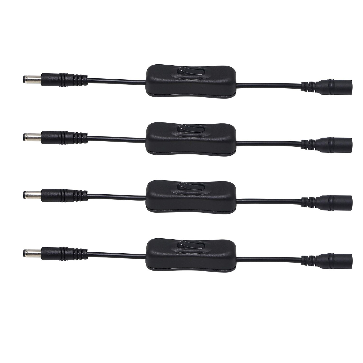 2 pz 30 cm dc 5,5 mm x 2,5 mm maschio a femmina cavo di collegamento interruttore (adatto per telecamera di sicurezza cctv led) del 2025 a $8.49 –P3