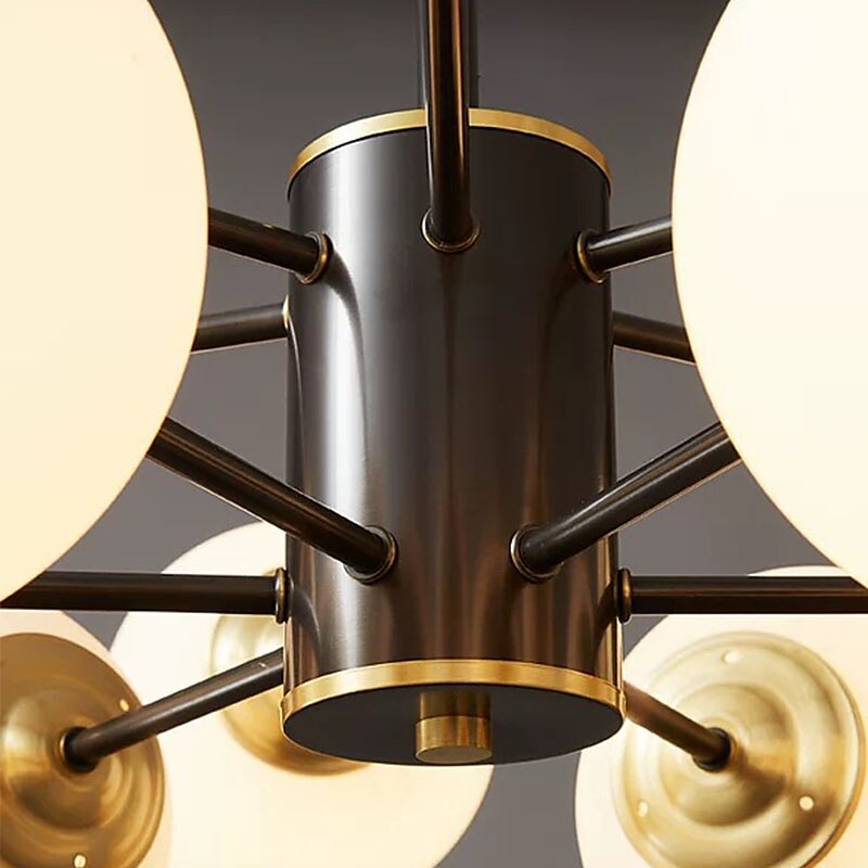 70 cm-es függőlámpás kivitelű csillár réz sárgaréz modern 220-240v 2025 - $326.69 –P4