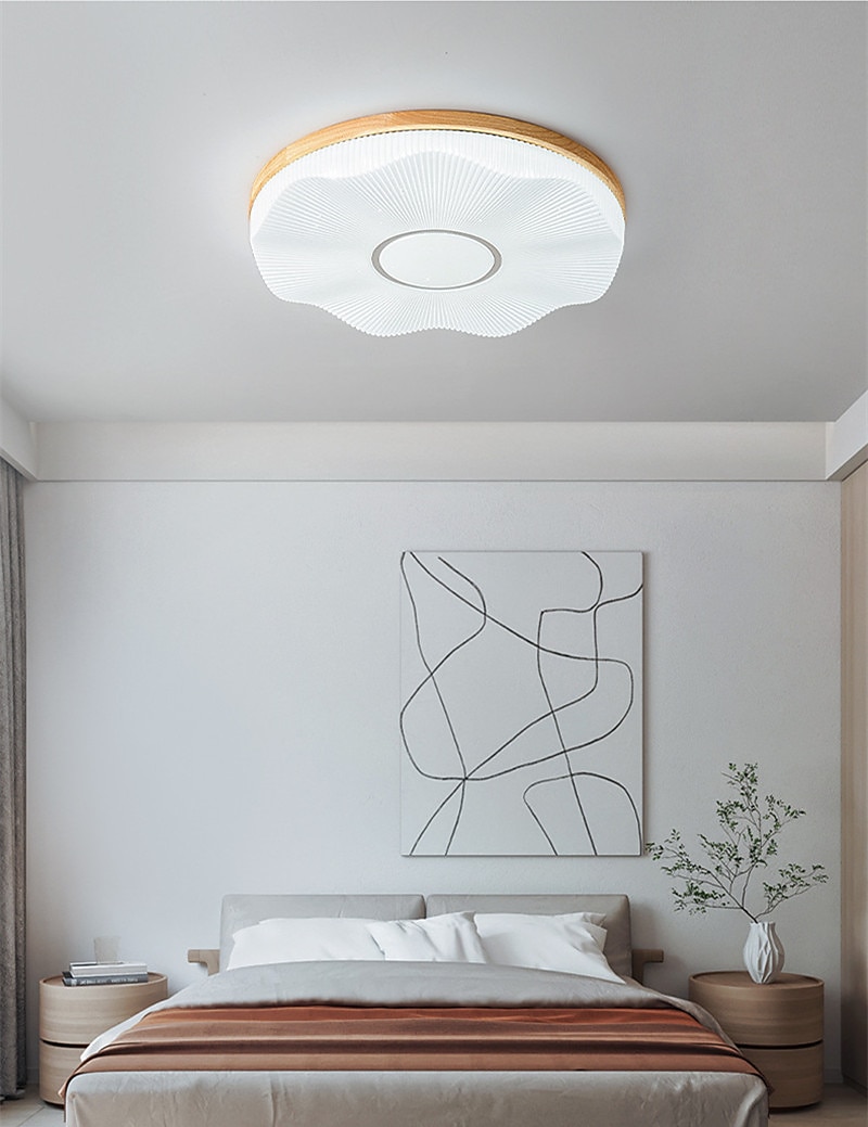 Скандинавская теплая круглая фара для спальни, лампа для учебы, потолочный светильник 2026 - $201.59 –P5